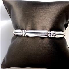 James Avery Retired Thatch Sterling Silver Cuff Bracelet